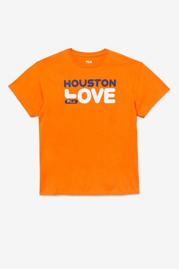 Camisetas Fila Hombre Naranjas - Houston Love - España 403569JOQ